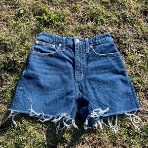 Madewell curvy high rise denim shorts
